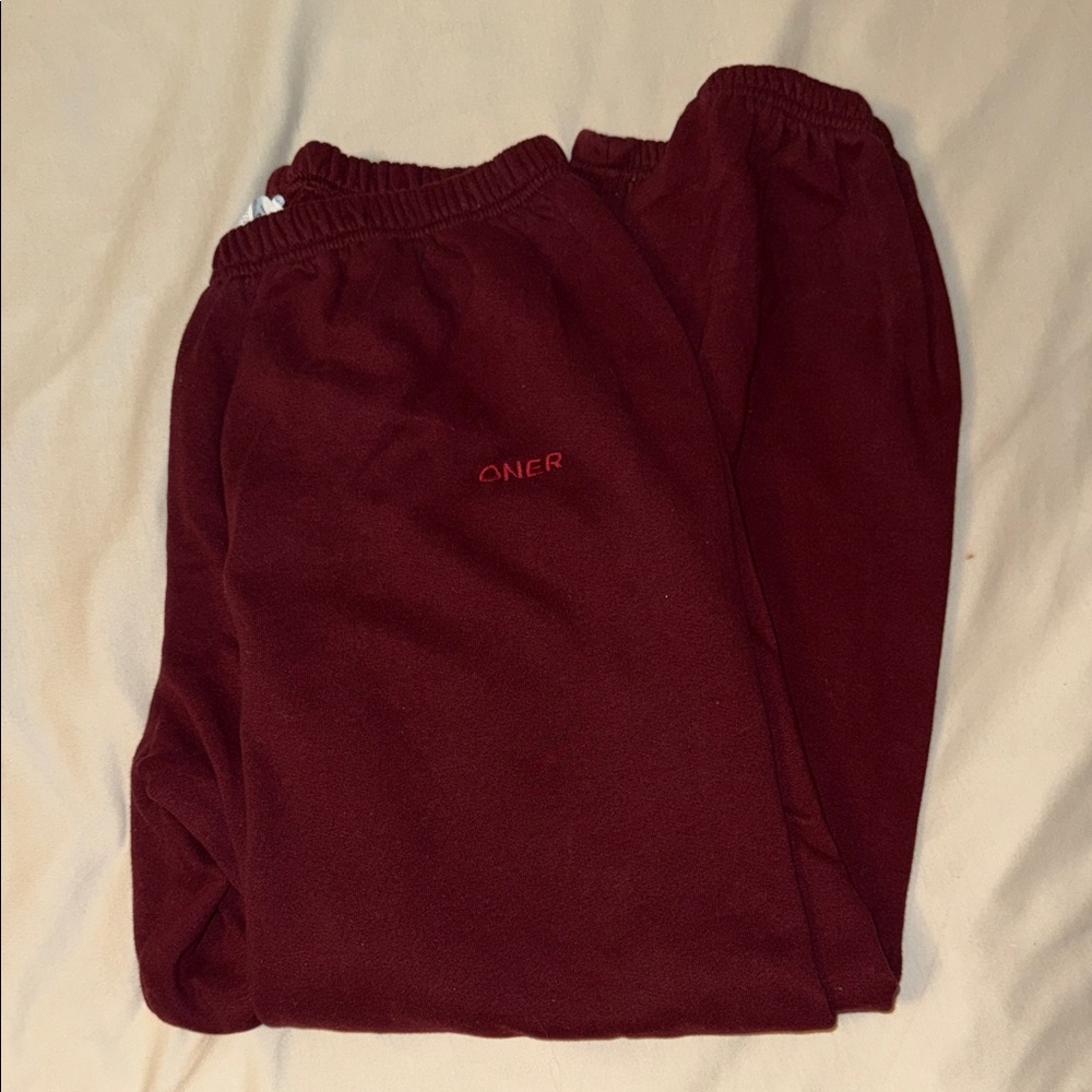 ONER Maroon Sweatpants - UK L